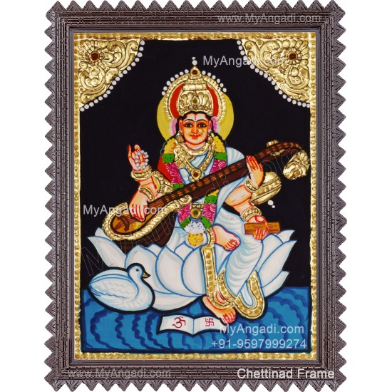 Saraswathi Tanjore Painting