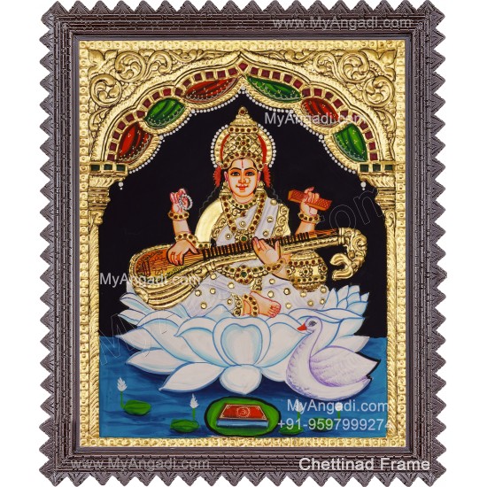 Saraswati Tanjore Painting