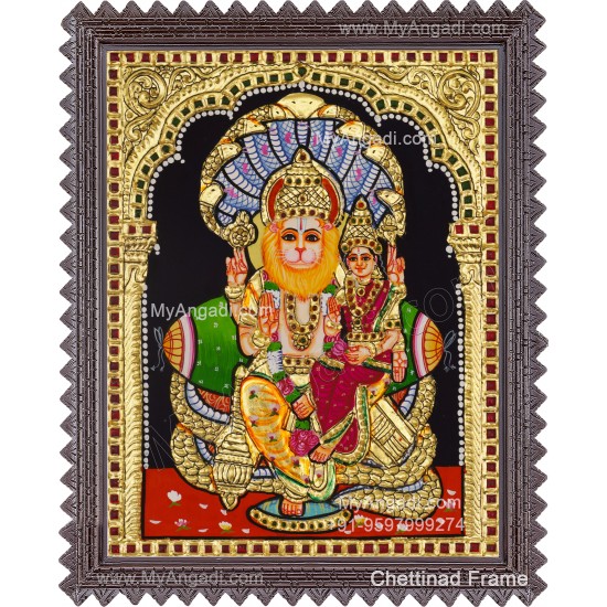 Lakshmi Narasimhar Tanjore Painting