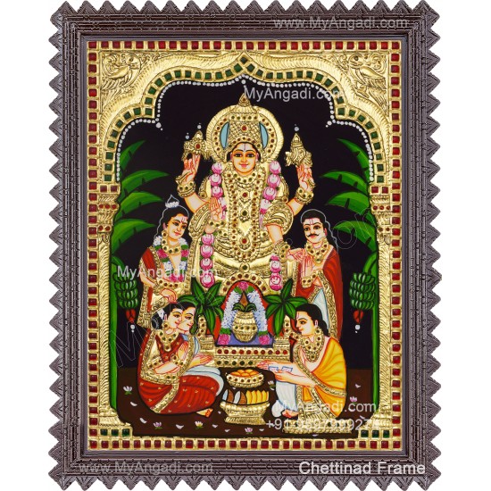 Satya Narayana Swami Tanjore Painting
