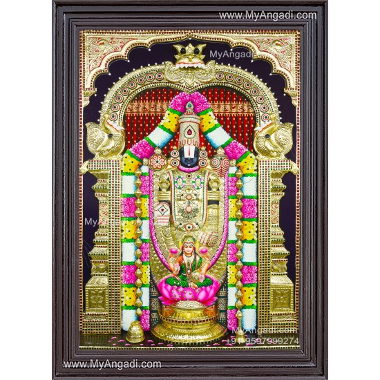 Perumal Lakshmi 3D Tanjore Painting