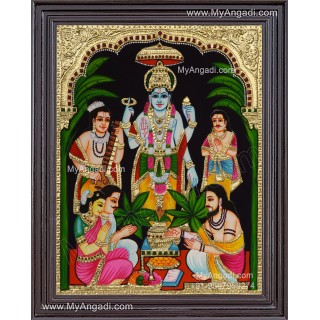Sathyanarayana Swami Tanjore Painting