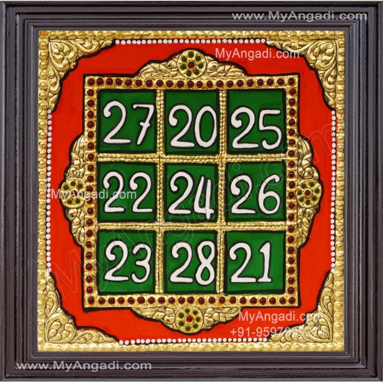 Kubera Lakshmi Yantram Tanjore Painting