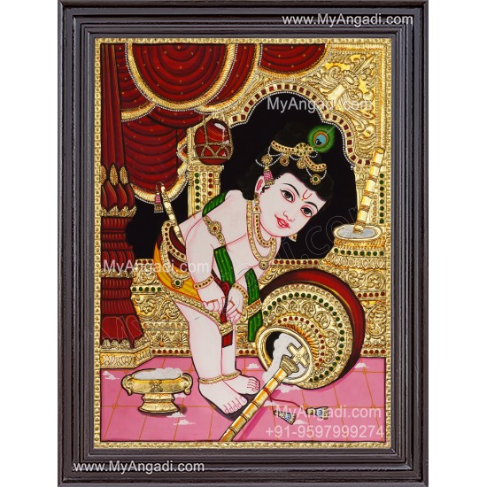 Butter Krishna Tanjore Painting