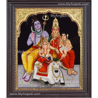 Shivan Parivar Tanjore Painting