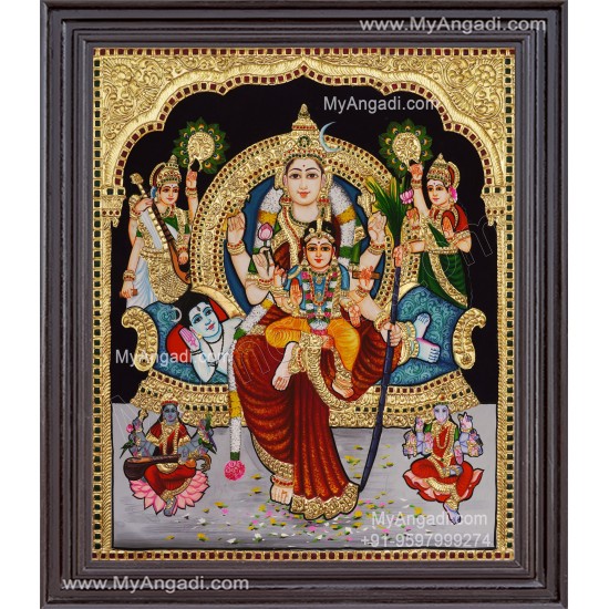 Raja Rajeshwari Tanjore Painting
