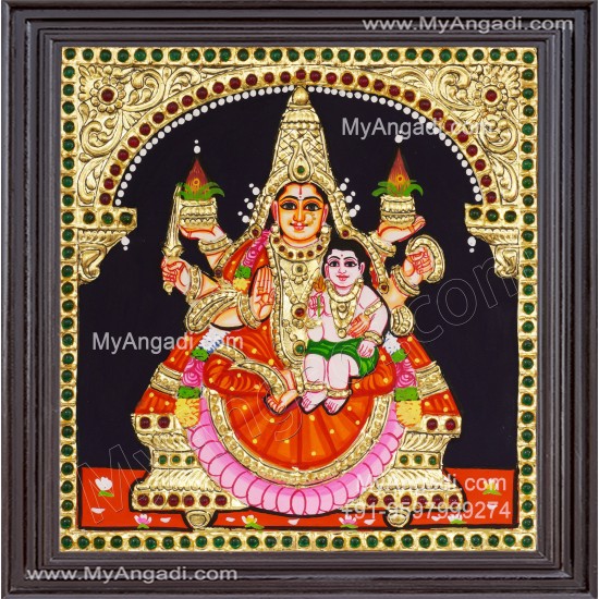 Santhana Lakshmi Tanjore Painting