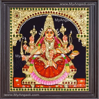 Veera Lakshmi Tanjore Painting