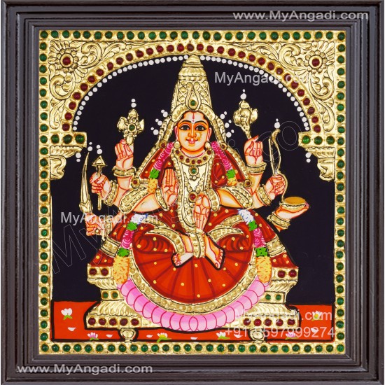 Veera Lakshmi Tanjore Painting