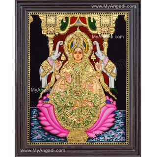 Gajalakshmi Tanjore Painting