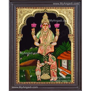 Kanakadhara Lakshmi Tanjore Painting
