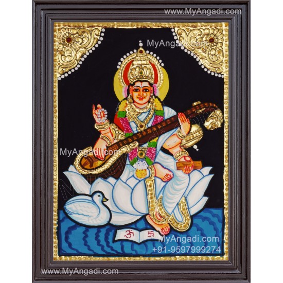 Saraswathi Tanjore Painting