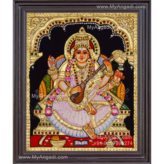 Saraswathi Tanjore Painting