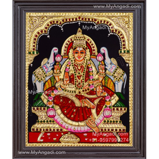 Gajalakshmi Tanjore Painting