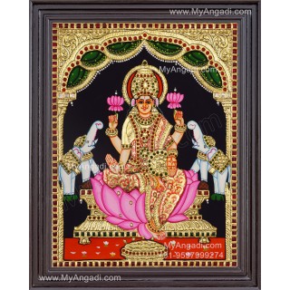 Gajalakshmi Tanjore Painting