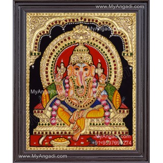 Ganapati Tanjore Painting 