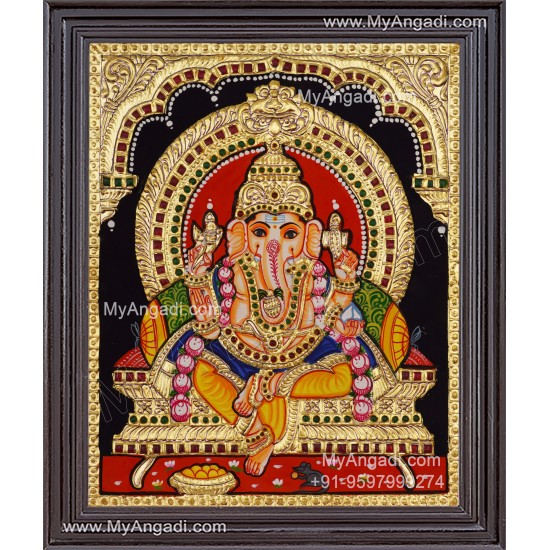 Ganapati Tanjore Painting 