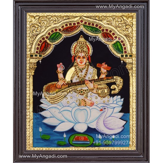 Saraswati Tanjore Painting