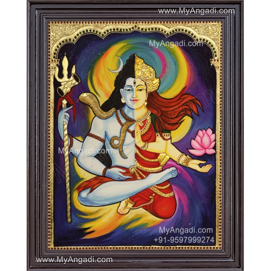 Arthanareeswarar Tanjore Painting