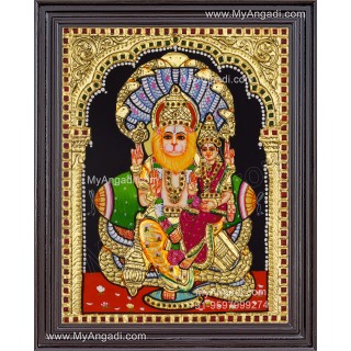 Lakshmi Narasimhar Tanjore Painting