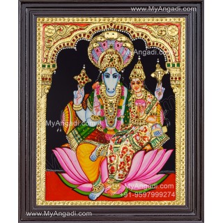Hayagreeva Lakshmi Tanjore Painting