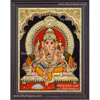 Ganapati Tanjore Painting