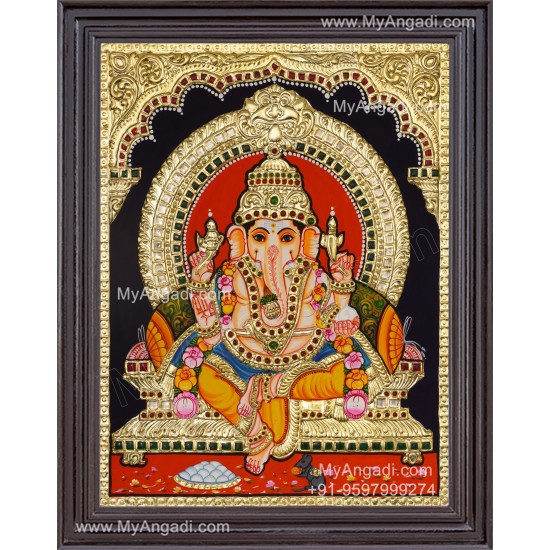 Ganapati Tanjore Painting