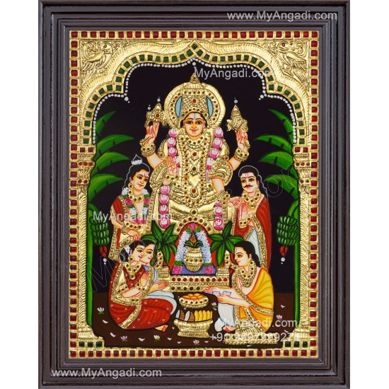 Satya Narayana Swami Tanjore Painting