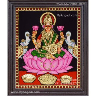 Gajalakshmi Tanjore Painting