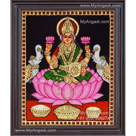 Gajalakshmi Tanjore Painting