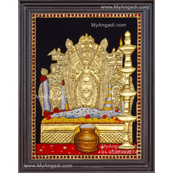 Manjunatha Swamy Tanjore Painting