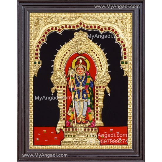 Palani  Murugan Tanjore Painting