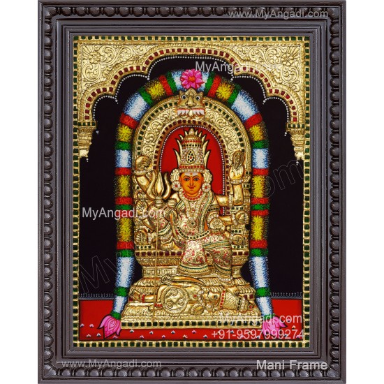 Ponkali Amman 3D Tanjore Painting