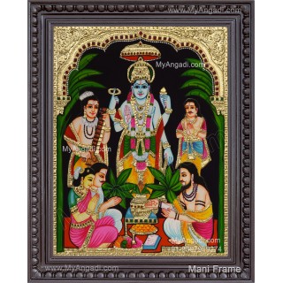 Sathyanarayana Swami Tanjore Painting