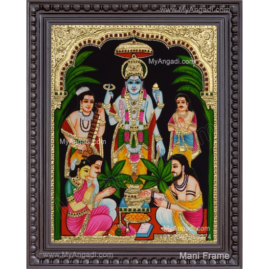 Sathyanarayana Swami Tanjore Painting