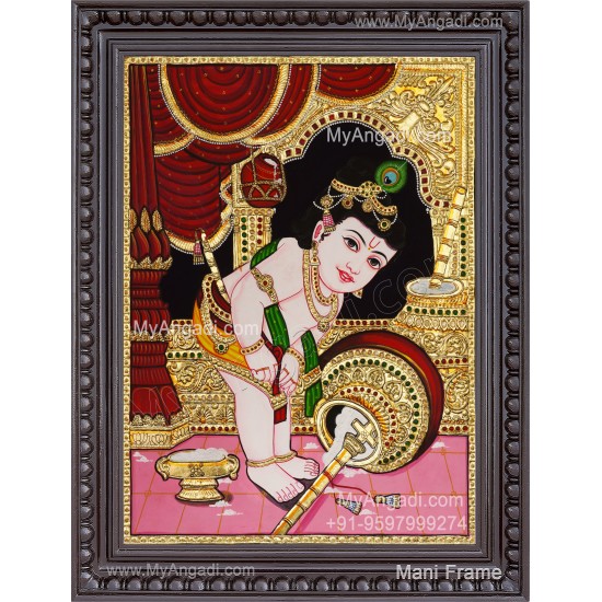 Butter Krishna Tanjore Painting
