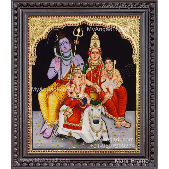 Shivan Parivar Tanjore Painting
