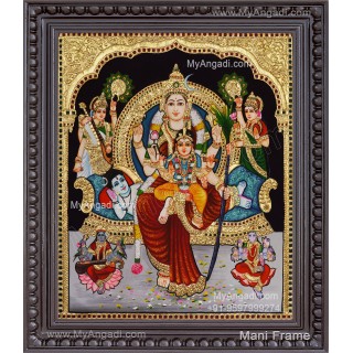 Raja Rajeshwari Tanjore Painting