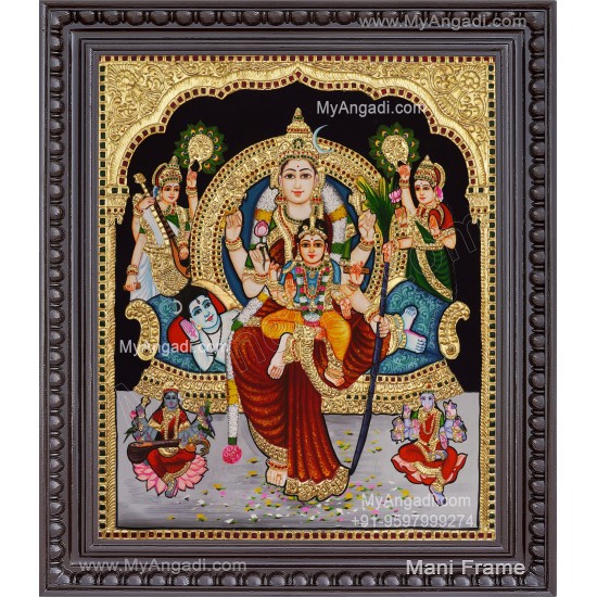 Raja Rajeshwari Tanjore Painting