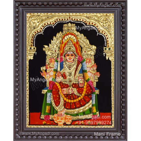 Samayapura Mariamman Tanjore Painting