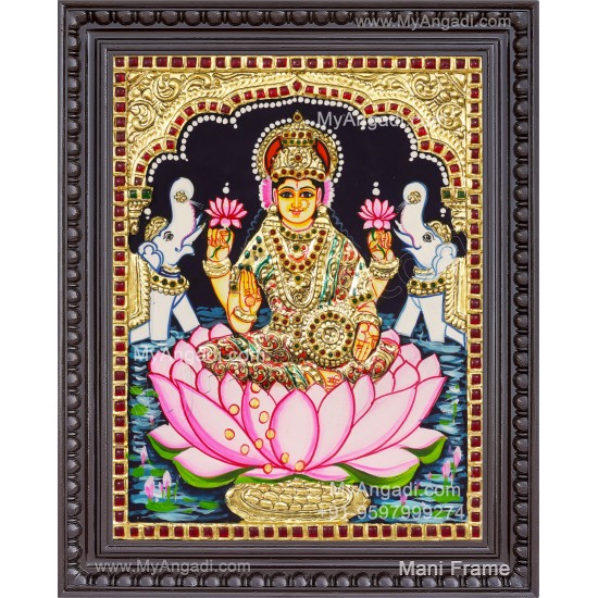 Gajalakshmi Tanjore Painting