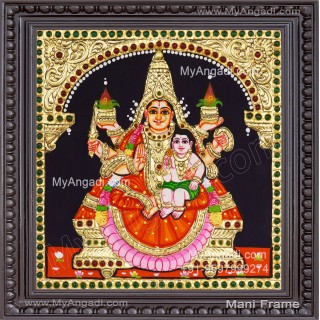 Santhana Lakshmi Tanjore Painting