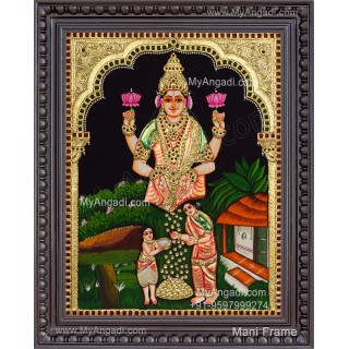 Kanakadhara Lakshmi Tanjore Painting
