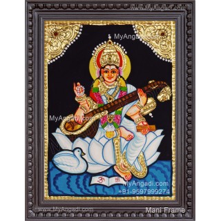 Saraswathi Tanjore Painting