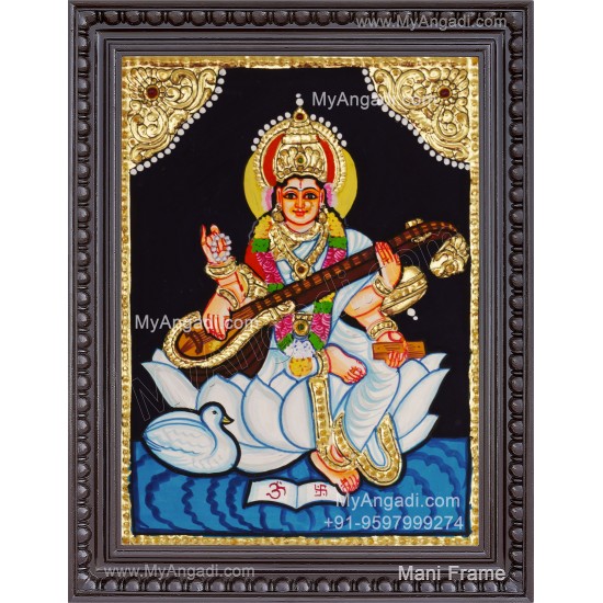 Saraswathi Tanjore Painting