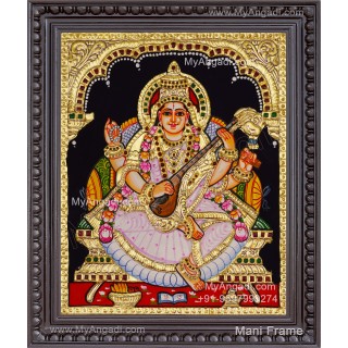 Saraswathi Tanjore Painting