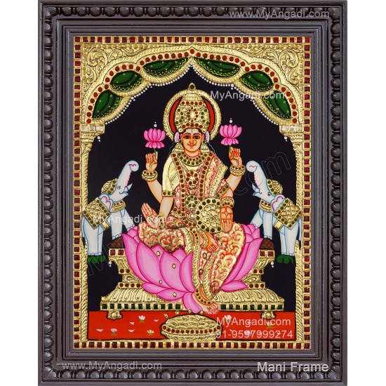 Gajalakshmi Tanjore Painting