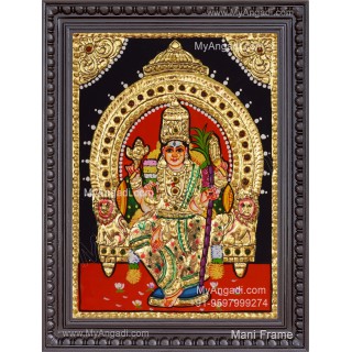 Kamatchi Amman Tanjore Painting