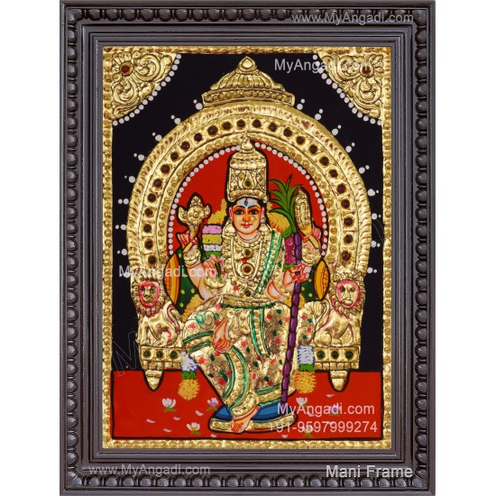 Kamatchi Amman Tanjore Painting