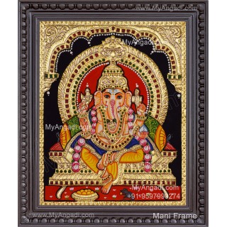 Ganapati Tanjore Painting 